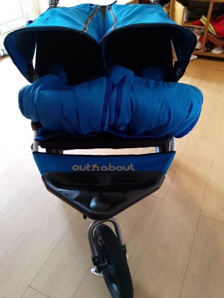 Out and about double stroller pram buggy 
