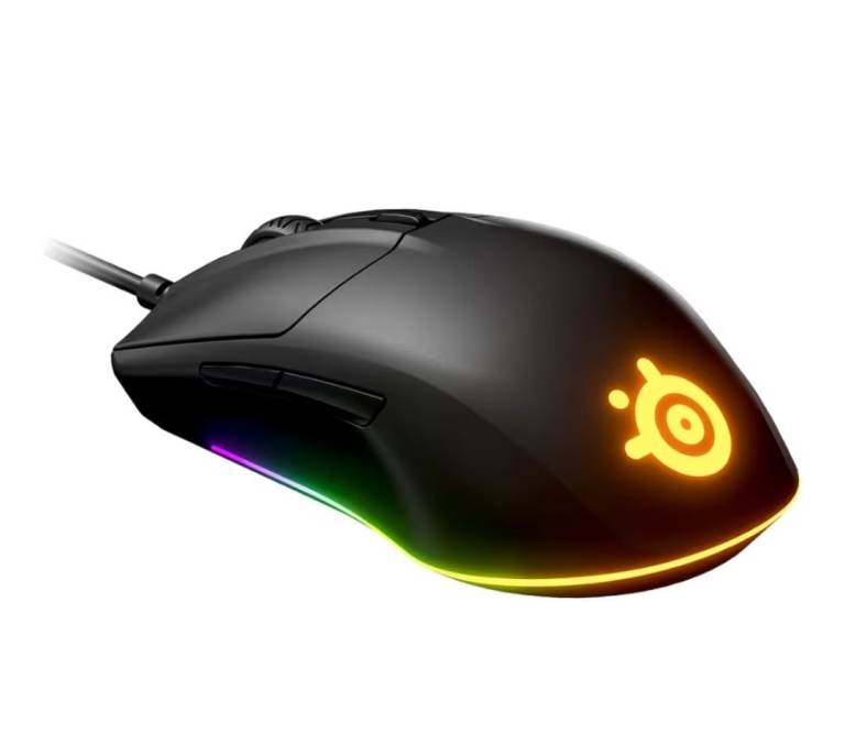 SteelSeries Rival 3 Gaming Mouse - 8,500 CPI TrueMove Core Optical Sensor - 6 Programmable Buttons