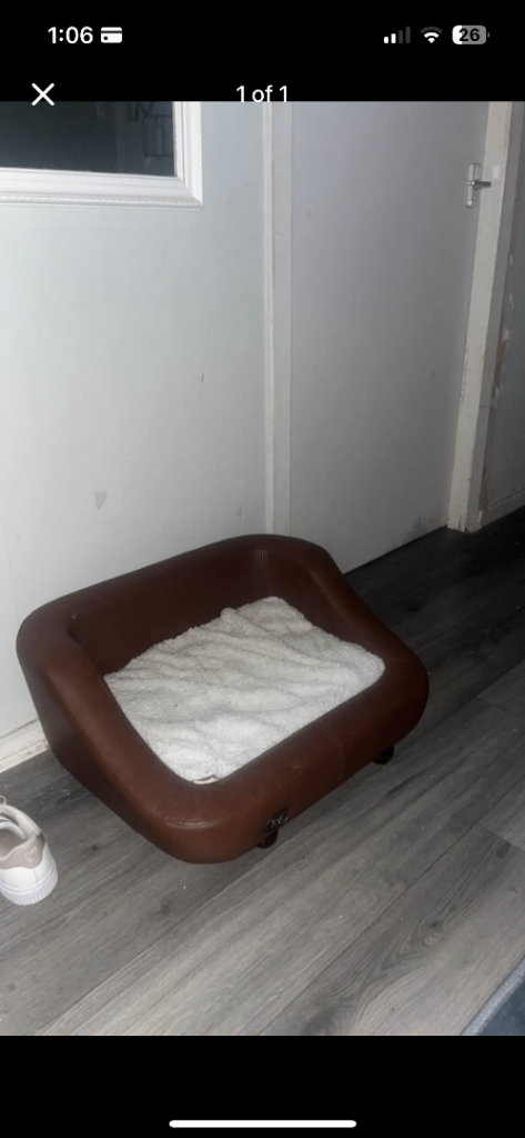 Dog bed leather 