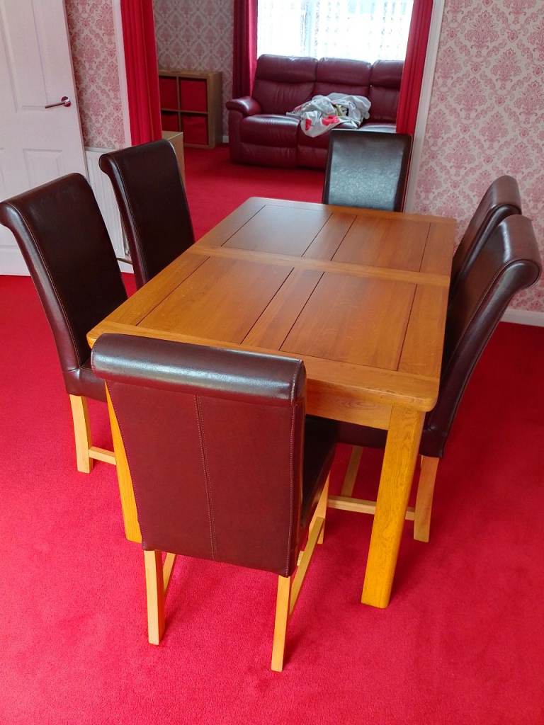 Dining table and chairs 