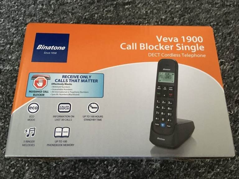 Binatone Veva 1900 cordless landline telephone