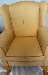 Kid's Comfy Armchair – Worn, Ideal for Upcycling / Reupholstery