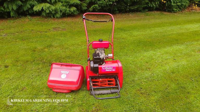 QUALCAST SUFFOLK PUNCH 14s PETROL CYLINDER MOWER GOOD WORKING ORDER SERVICED £225