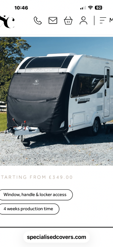Caravan Pro Elite Cover