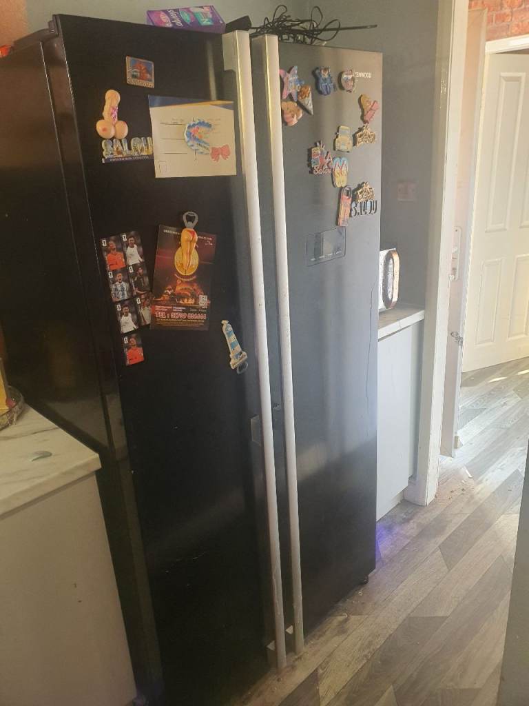 Black American fridge freezer 