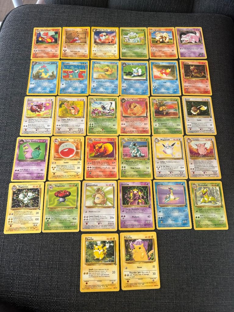 Pokemon TCG: vintage cards bundle 32 cards - played condition