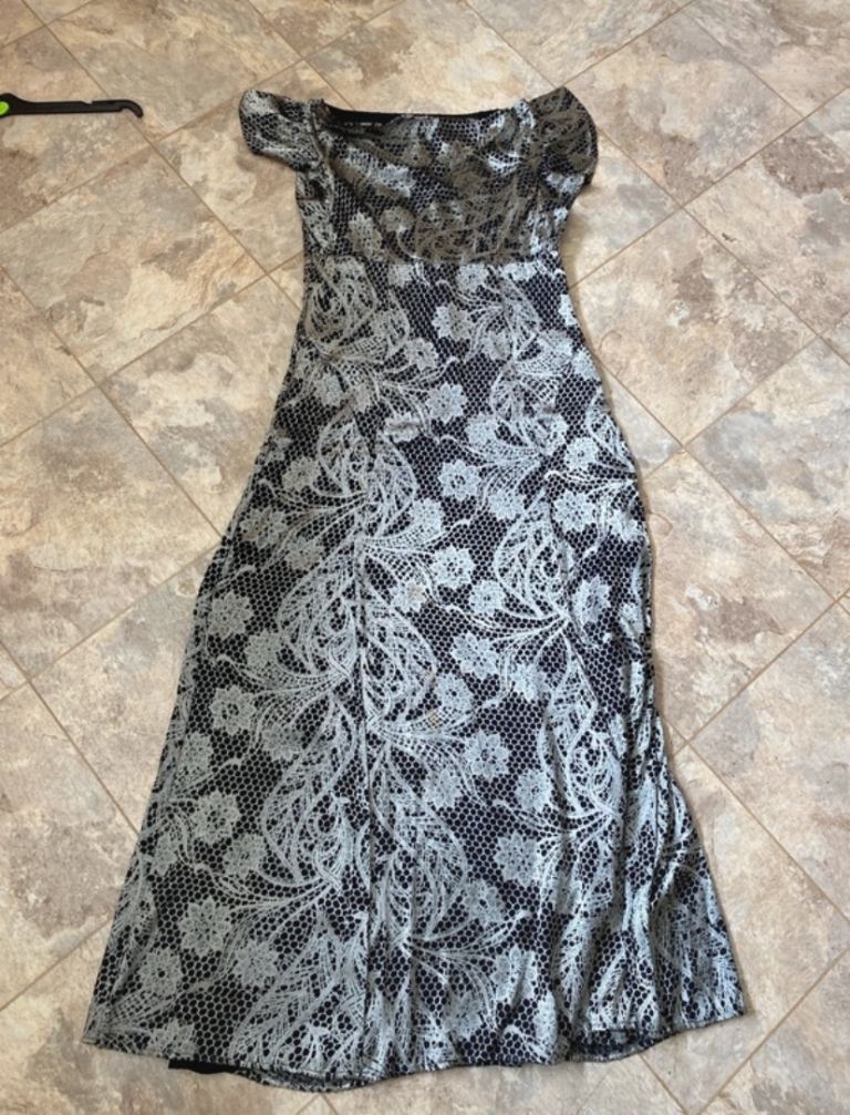 Bronze black per una evening dress size12