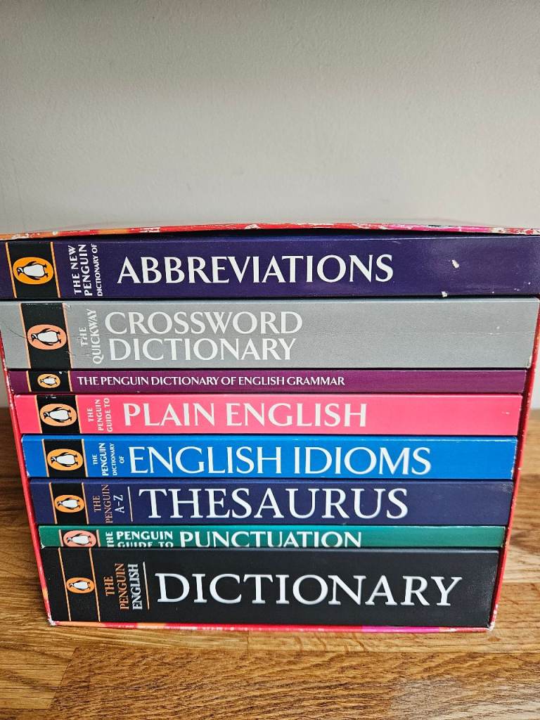 Set of 8 English Language reference books