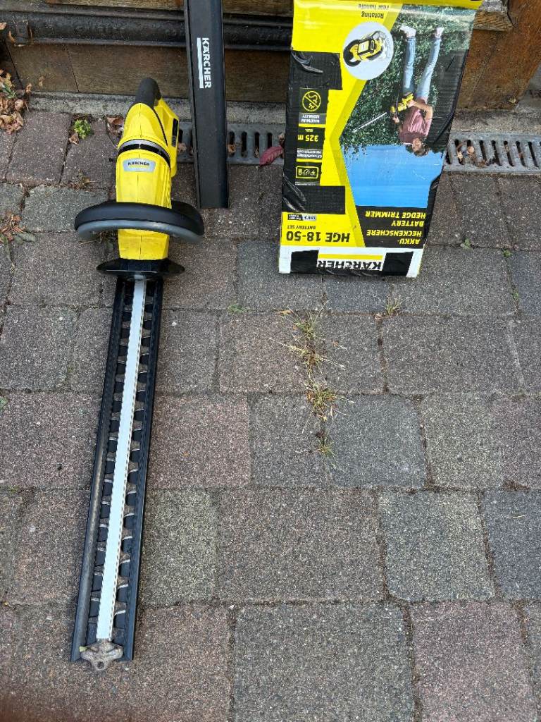 Karcher HGE 18-50 Battery Hedge Trimmer with Charger – no battery.