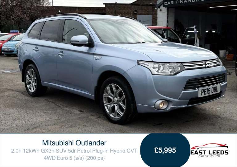 2015 Mitsubishi Outlander 2.0h 12kWh GX3h SUV 5dr Petrol Plug-in Hybrid CVT 4WD Euro 5 (s/s) (200...