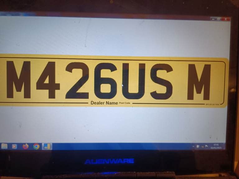Private Registration Number.