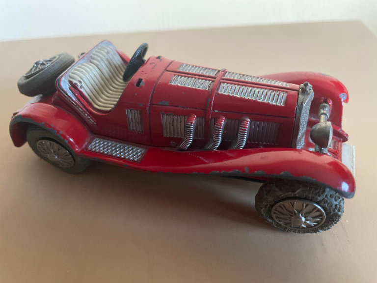 RARE ANTIQUE SCHUCO MICRO RACER TOY CAR - 1043/1 Mercedes TYP SSK (+60 Years Old)