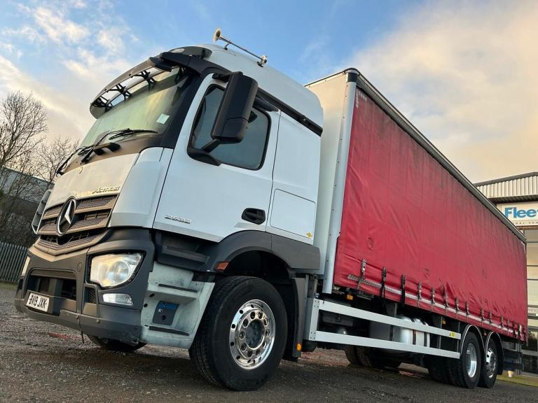 MERCEDES ACTROS 2532 *EURO 6* 26 TONNE CURTAINSIDE 2019 – BV19 JXK