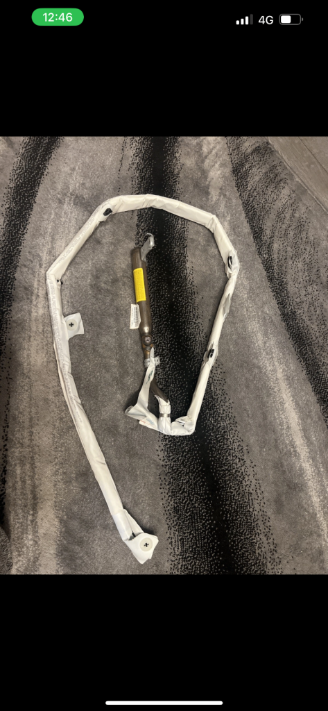 AUDI A3 S3 8P LEFT PASSENGER SIDE ROOF CURTAIN AIRBAG 8P3880741E WITH BOLTS