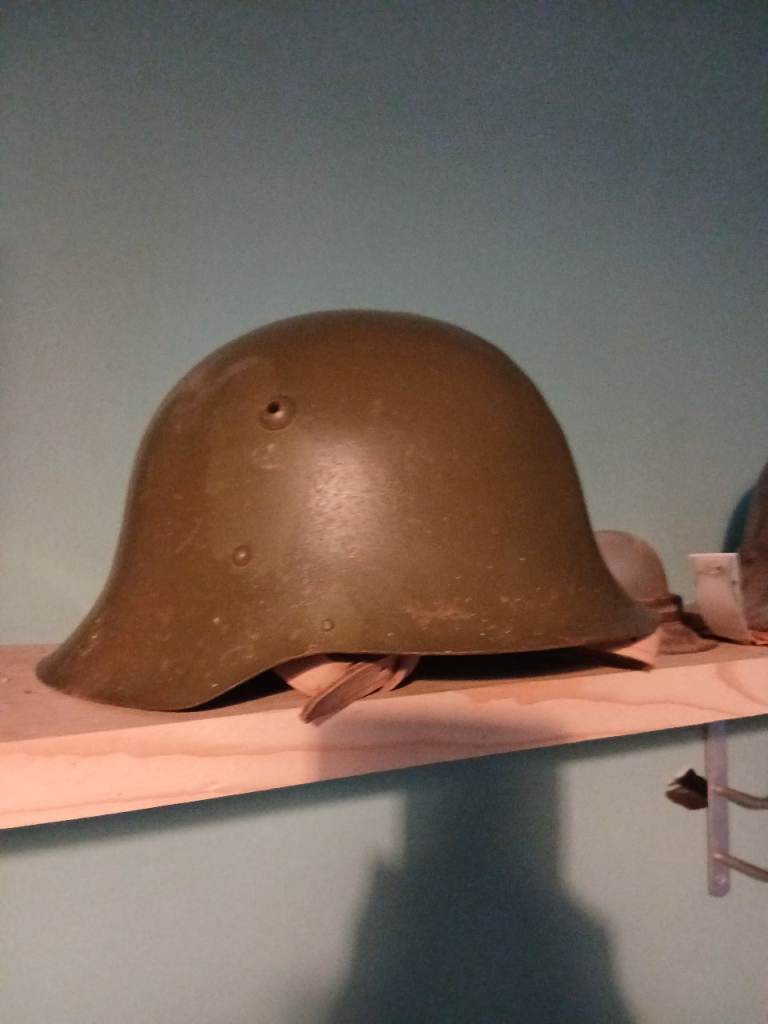 Old tin helmet
