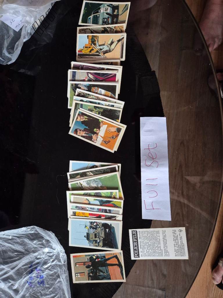 Rare, 1960's Trading Cards. "Police Files ", Full Set.