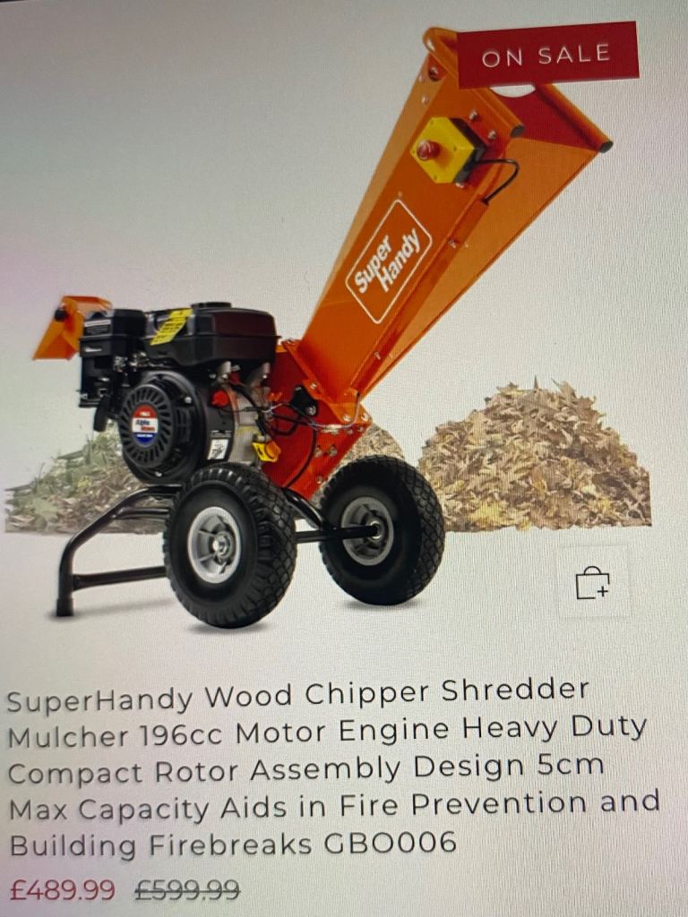 Petrol garden shredder