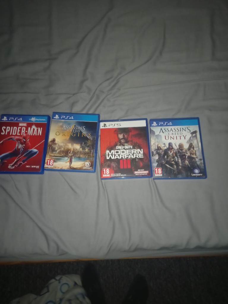 PS4 Games Bundle: Spider-Man, Assassin's Creed, Call of Duty