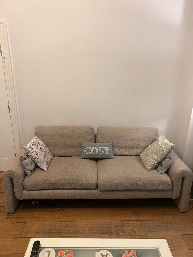 Boucle 3-Seater Sofa