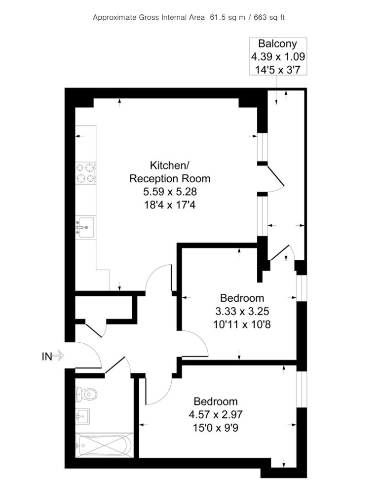 CROYDON - 2 bed flat to rent 