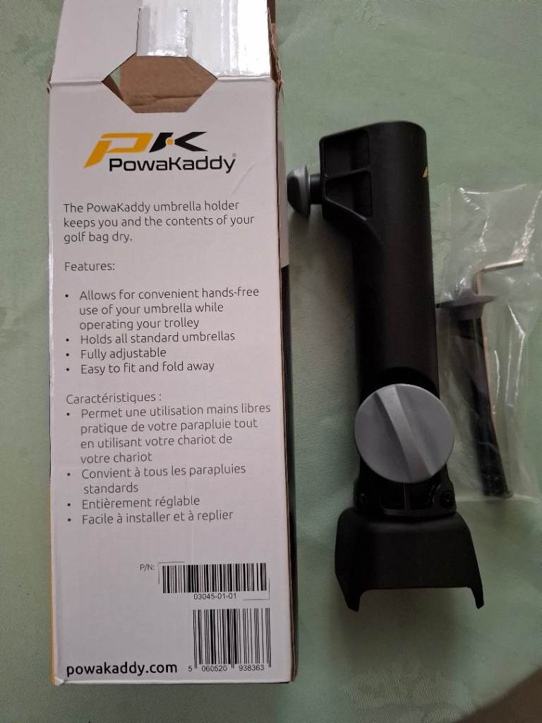 Genuine Powakaddy umbrella holder forFX,CT,RX range except CT12 & RX12.