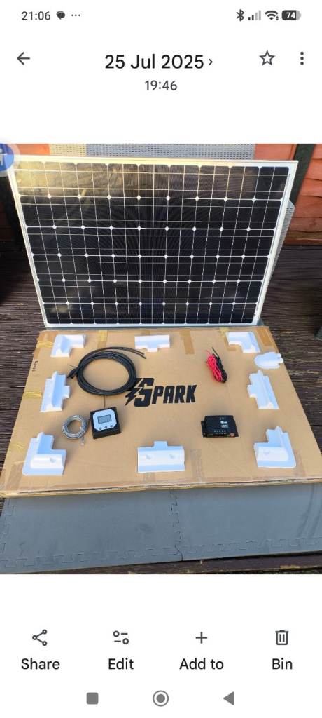 150w Solar Panel Kit. motorhome, caravan, campervan, boat