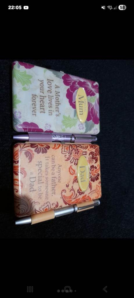 New Mum & Dad Mini Notepads with Pens – Perfect Gift