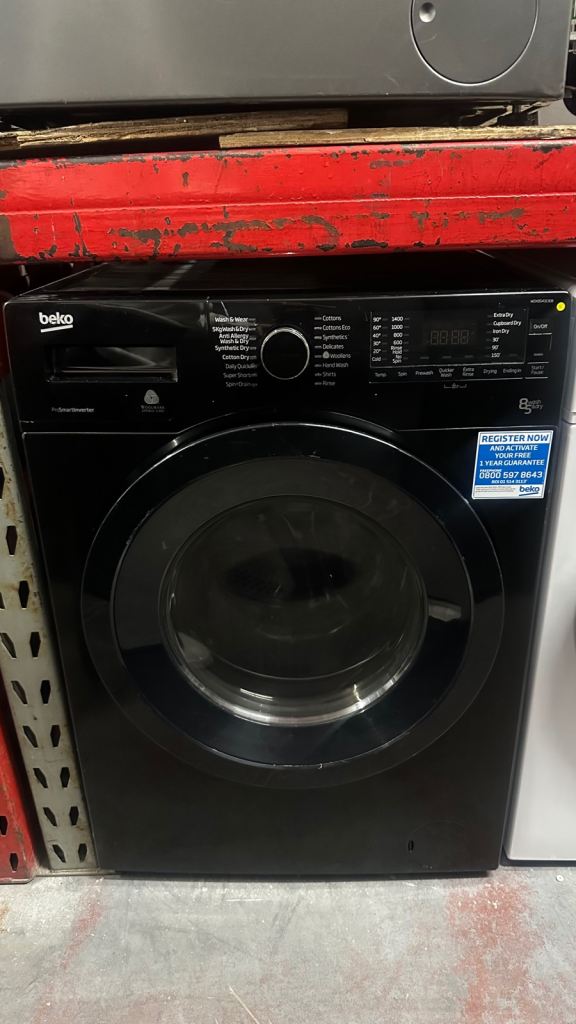 7/5KG BLACK BEKO WASHER DRYER 