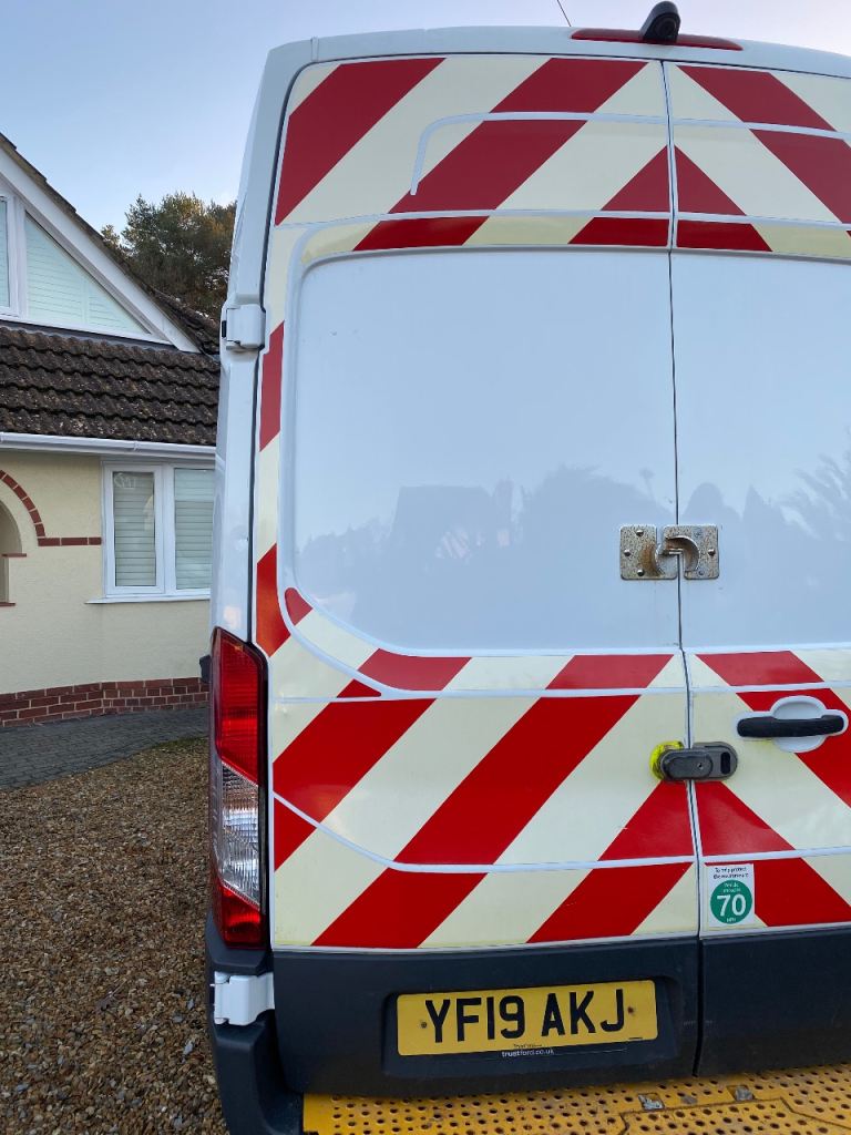 Ford transit mk8 Rear passenger side door from a 2019 L2H3 Transit 