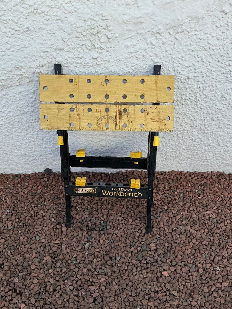 Draper fold down bench with 4 brackets