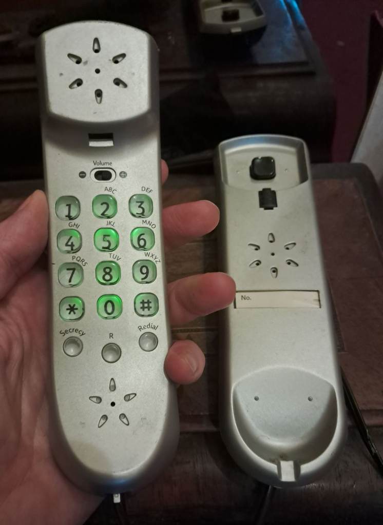 BT Corded Home Phone – Silver, Good Working Order