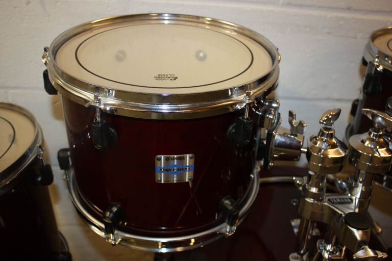 Yamaha Stage Custom Advantage Nouveau Cranberry Red Full Drum Kit 22in Bass + Hardware ~ £550 ono