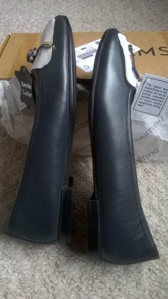 JD WILLIAMS Talia Leather Ballerina Shoes Extra Wide Fit Talia Leather Ballerina NEW RRP £40