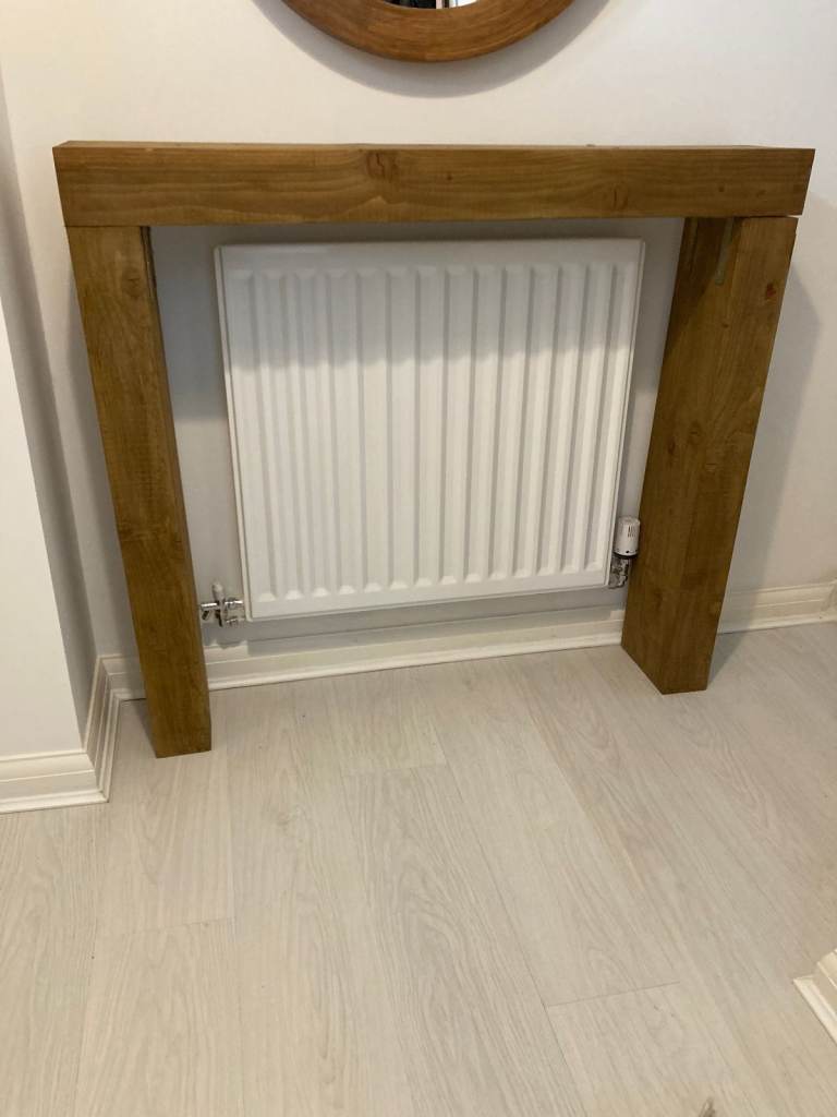 Farm house DIY over radiator table / slim console table 