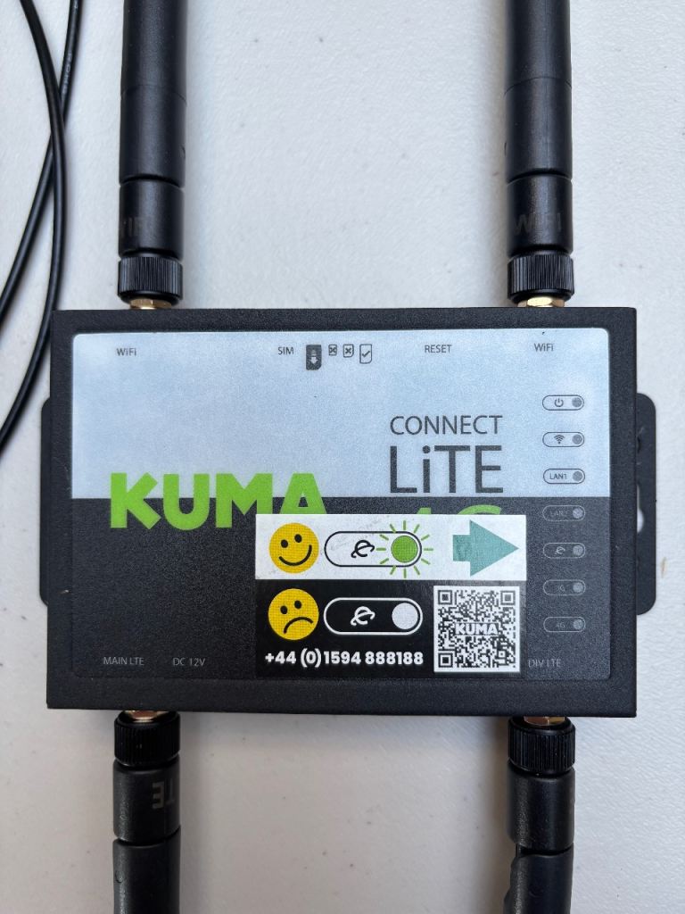 Motorhome/Campervan/Boat 4G WiFi System - Kuma Connect LiTe
