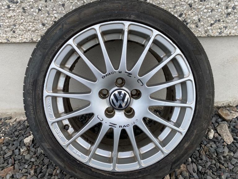 16INCH 5/100 OZ RACING ALLOY WHEELS WITH TYRES FIT  AUDI VW SKODA SEAT ETC 