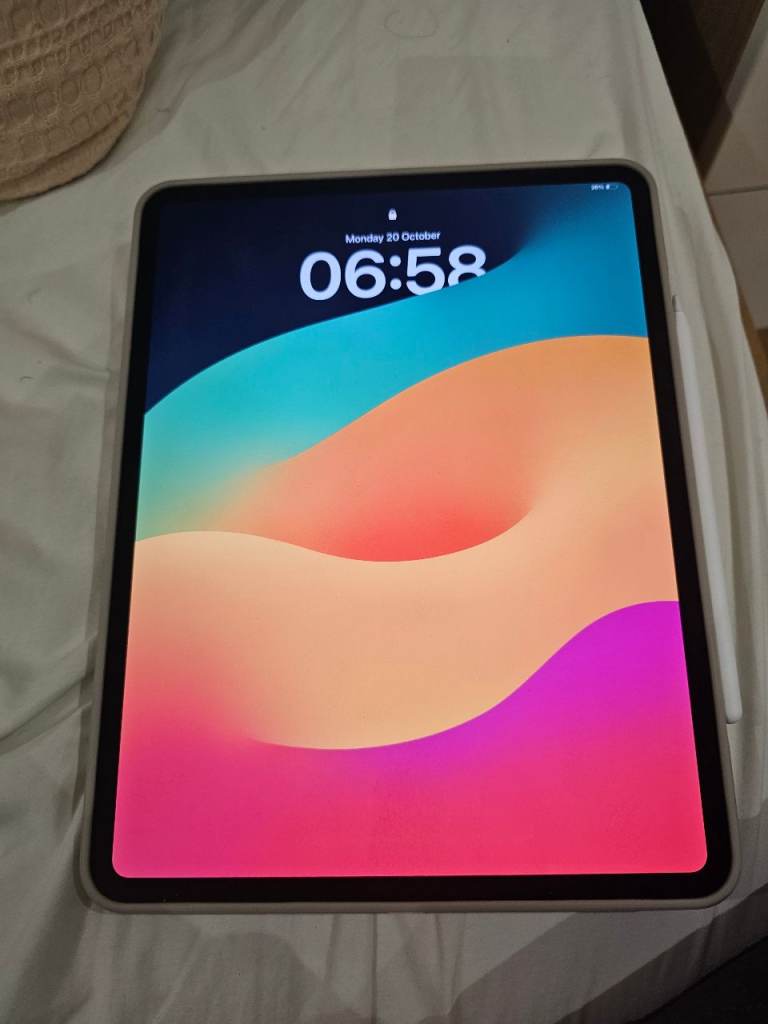 Apple Ipad Pro - M4 - 13 inch - 256GB - Unlocked - WiFi - Silver - With Apple Pen pro and case