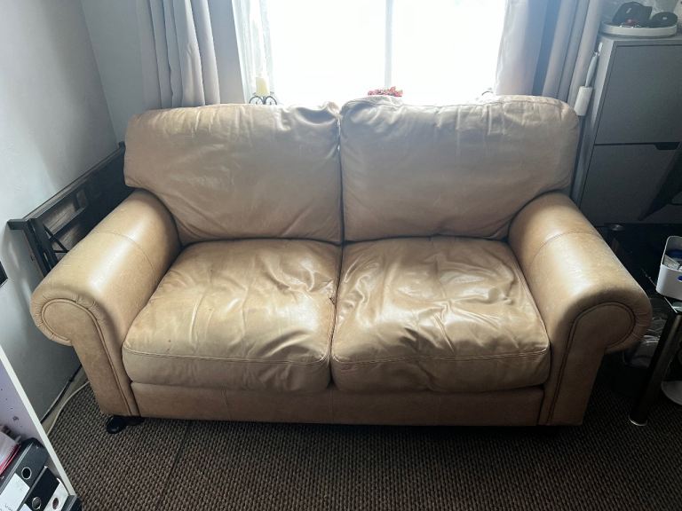Tan sofa 
