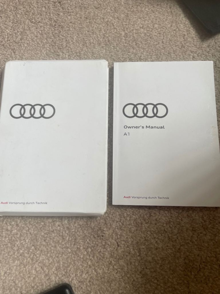 Audi A1 2022 onwards, owners manual and case