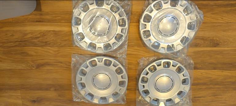 NEW Fiat 15 wheel Trims Hub Caps UNUSED