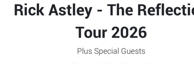 Rick Astley - tonight 10th April