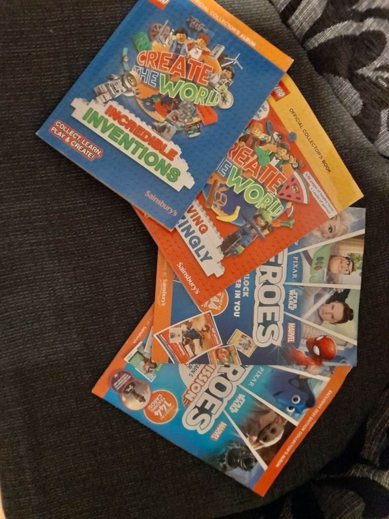 FREE BUT COLLECTION ONLY - Sainsbury's Lego card albums