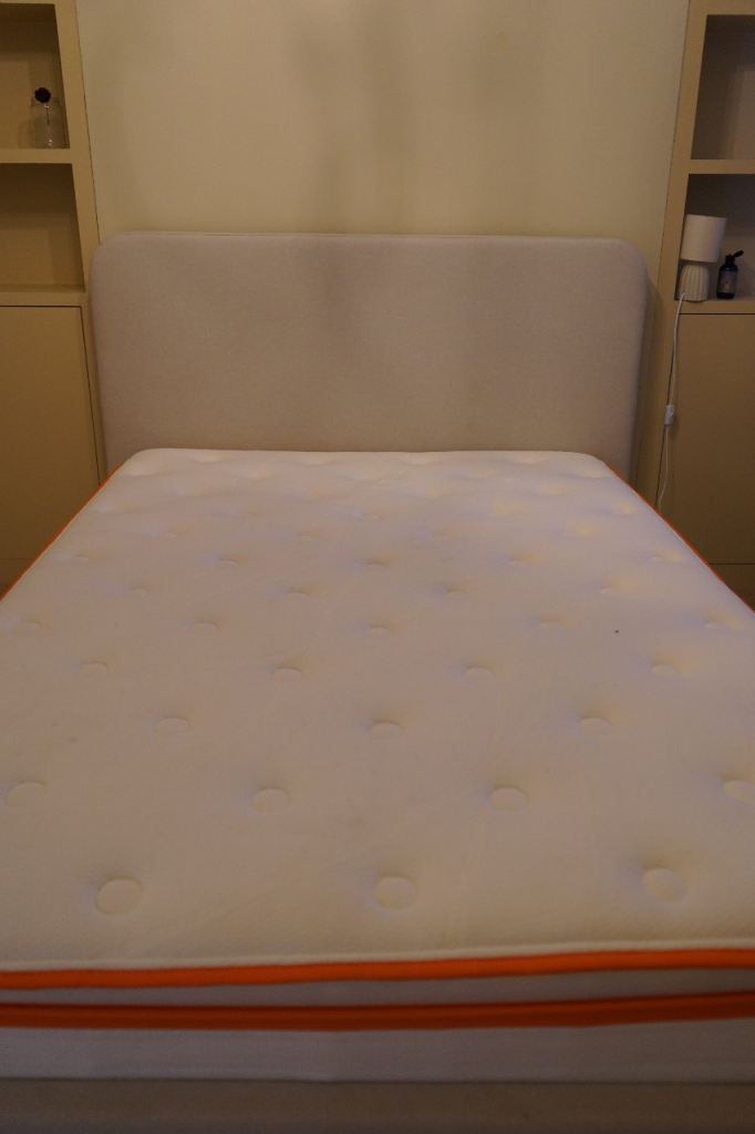 DOUBLE BED AND MATTRESS- CLEAN, COMFORTABLE, READY TO USE