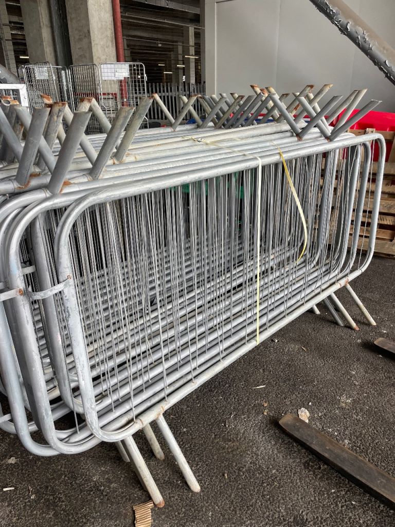Metal Crowd Control Barriers -  pedestrian barriers £5 each 