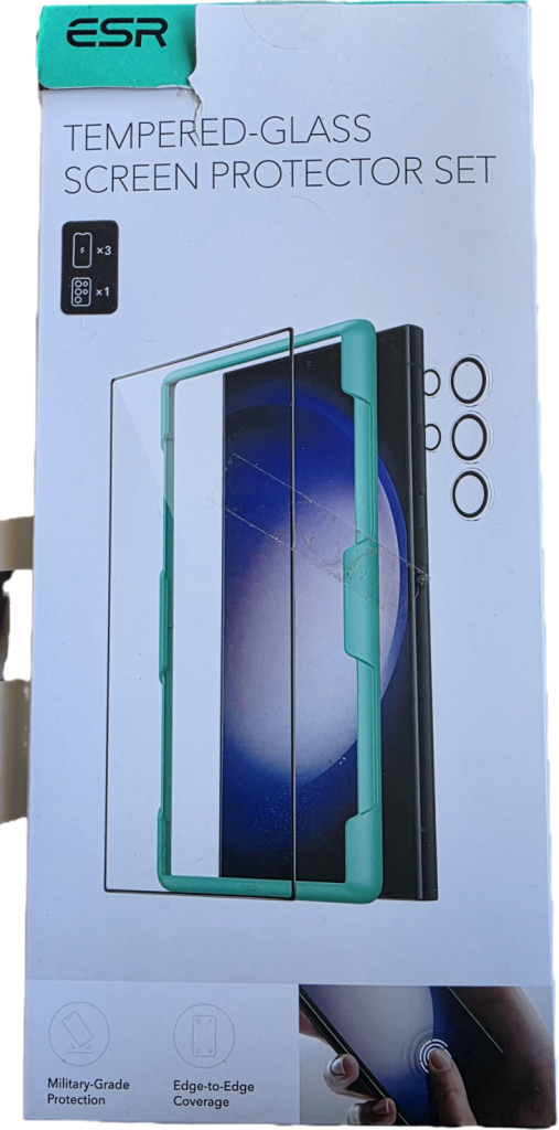 ESR 3+1 Samsung Galaxy ultra screen protector set