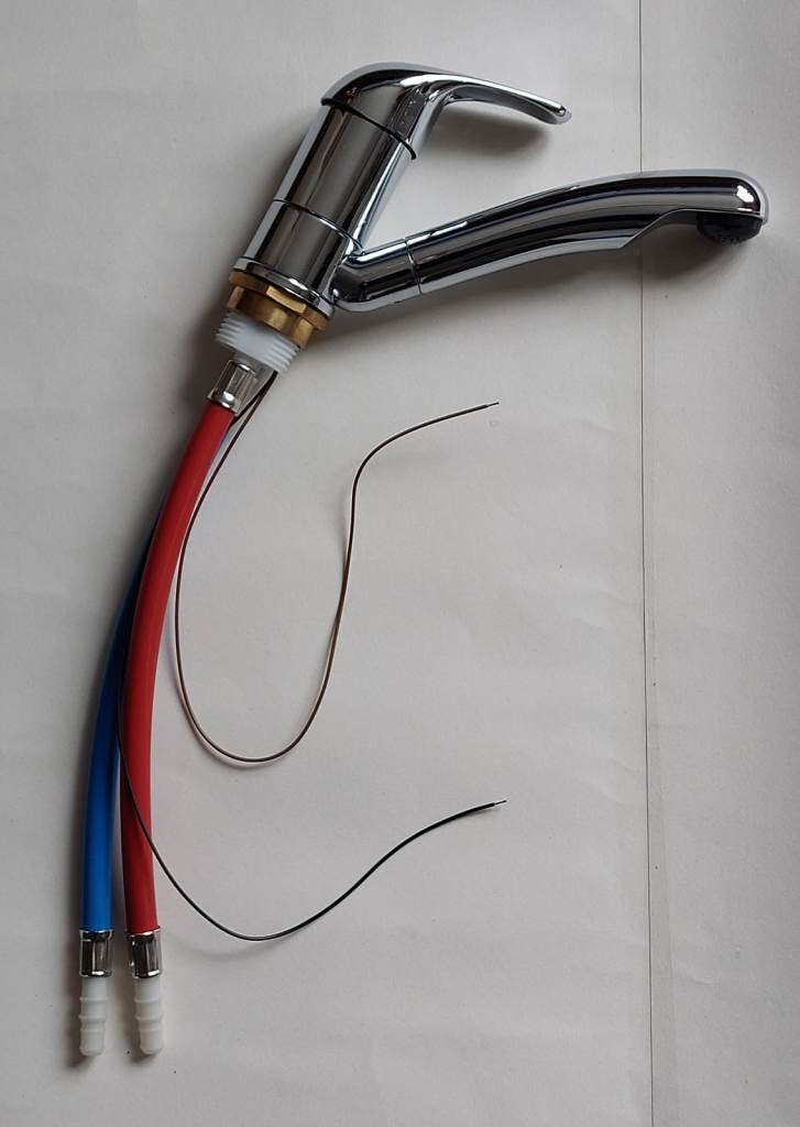 Brand new mixer tap with flexi tails for motorhome, campervan & caravan.