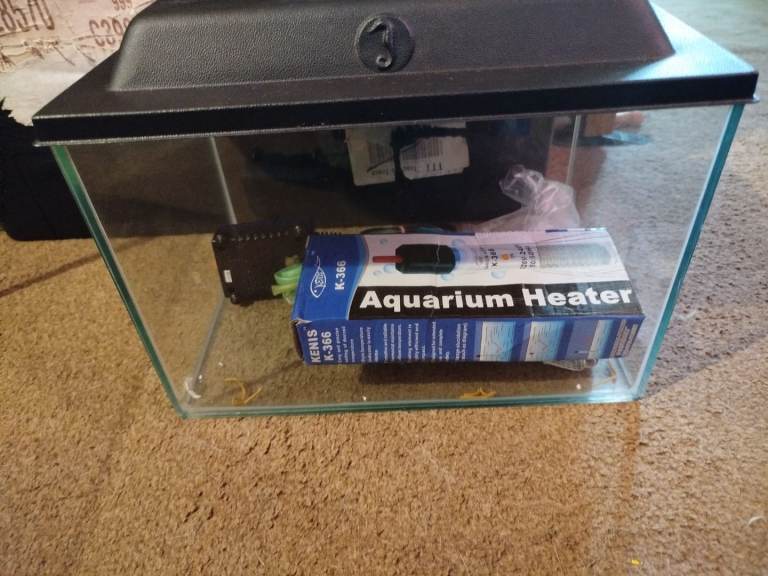 Small fish tank with lid 