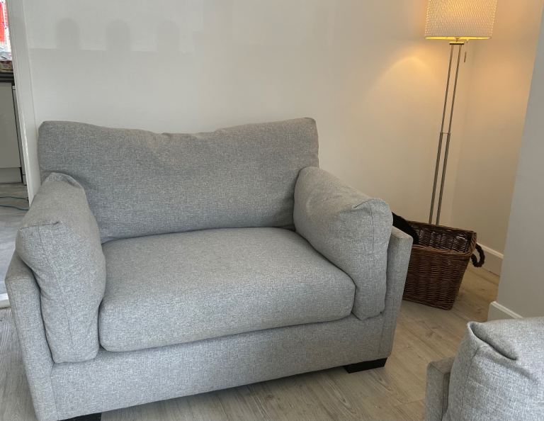 Cuddle sofa armchair grey second hand from next 