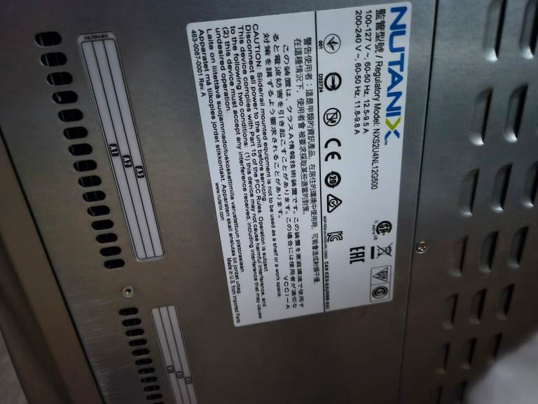 Supermicro SuperServer NUTANIX 3x X10DRT-P-G5-NI22 Nodes 6x E5-2620v4 NO RAM