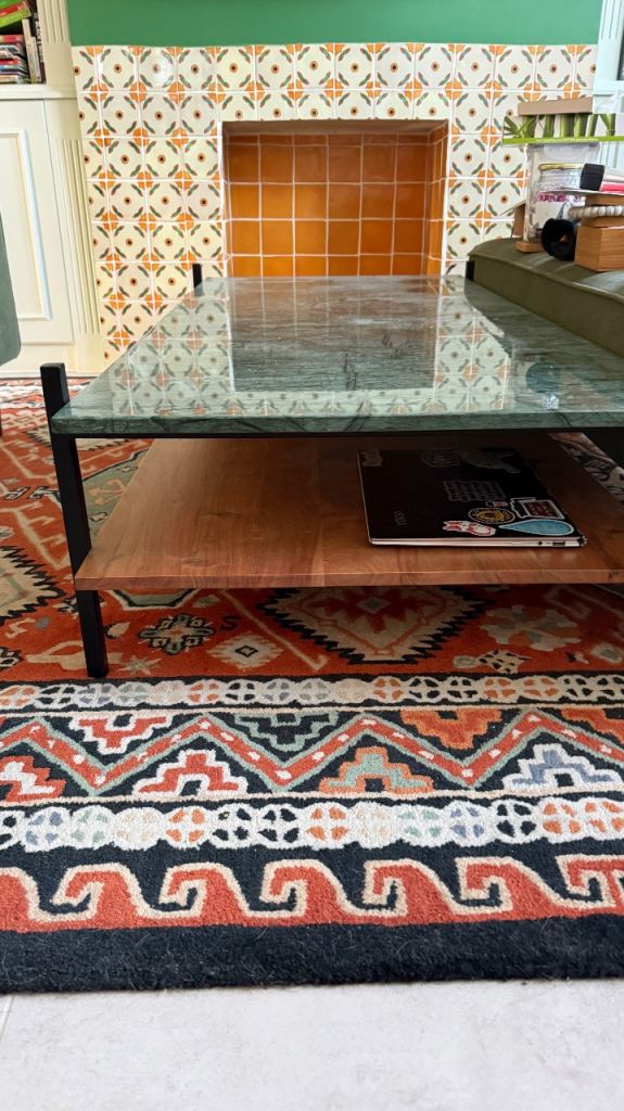 Tikamoon Solid acacia and marble coffee table